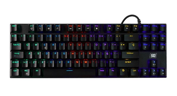 Teclado Vorago Start The Game Mecanico Tkl Rgb Rainbow C/sw Negro (kb-600), Start The Game